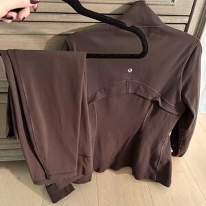 Lululemon matching set, Define Jacket and wunder-train Leggings